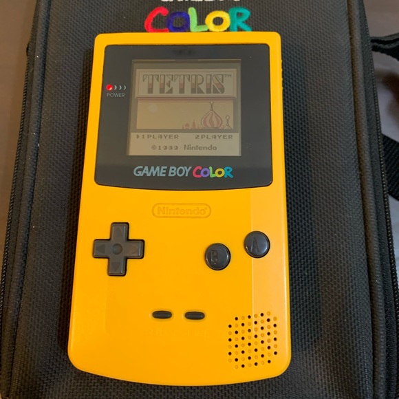 Nintendo gameboy yellow carrying case with Tetris - Picture 1 of 8